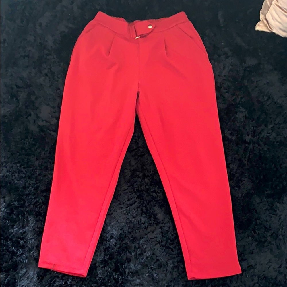 Burgundy Trousers